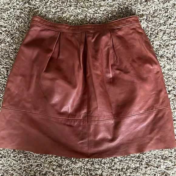 Madewell Broadway & Broome Leather Belltoll Skirt - Picture 5 of 5